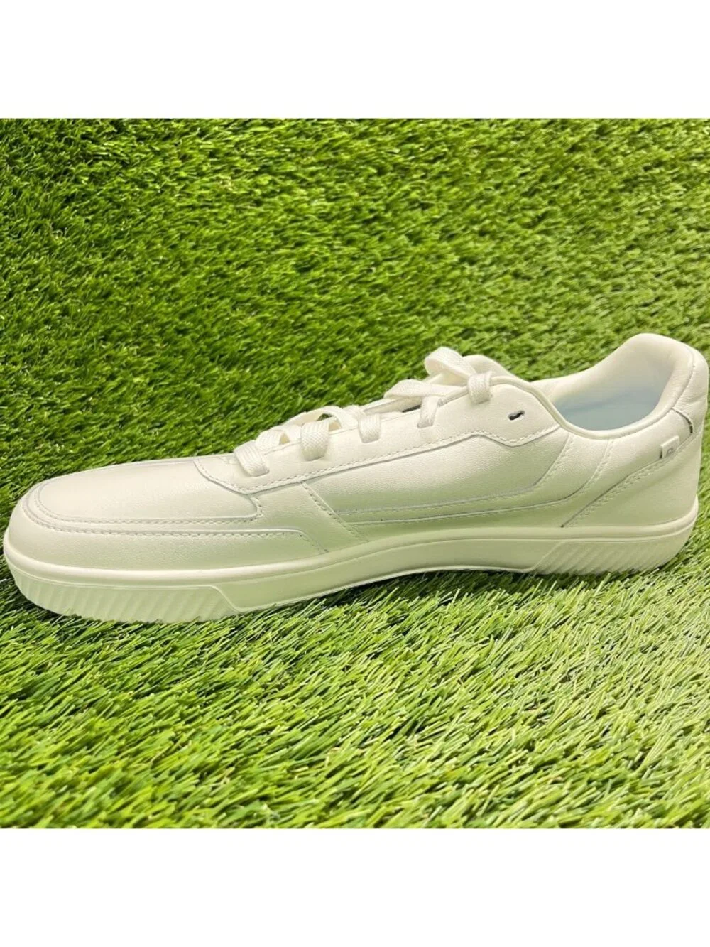 Flux Footwear Adapt Leather Trainer White Mens Size 11 Athletic Shoes Sneakers